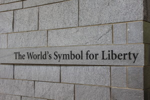 Inscription in the wall near the Liberty Bell
